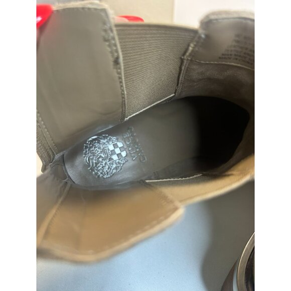 Vince Camuto Kelivena Suede Chelsea Boots Taupe Womens 9W Chunky Lug Sole Block - Picture 12 of 14